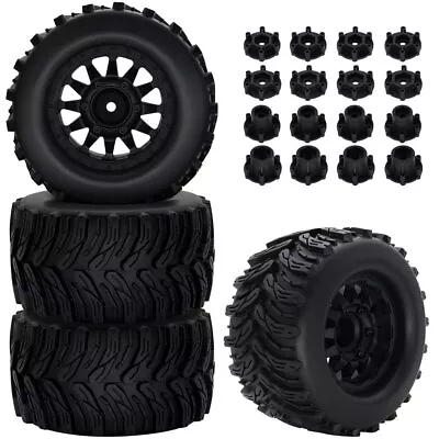 12Mm/14Mm Hex RC Wheels And Tires For 1/10 Scale Traxxas Slash 2WD 4× • $54.99
