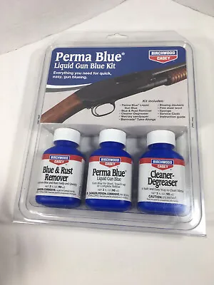 $18.90 • Buy New Birchwood Casey 13801 Perma Blue Liquid Gun Blue Kit Sealed