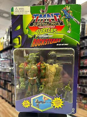 Supermutant Rocksteady 0030 (Vintage TMNT NInja Turtles Playmates) Sealed • $124.95