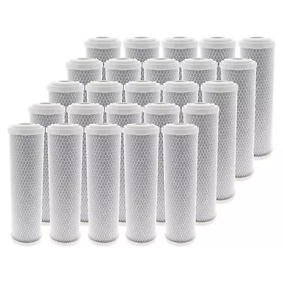 10 X 2.5 Inch 10 Micron Activated Carbon Block Water Filter 25 Pack • $105.29