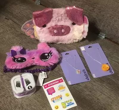 $43.03 • Buy Claire’s Pig Bag Eyemask Unicorn Earbud Squishy Jewelry Justice Stic Valentine