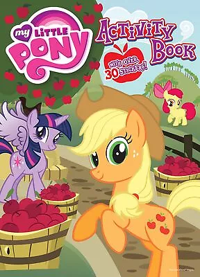 NEW My Little Pony 32-Page Coloring Book W/ Stickers Applejack Cover Great Gift • $1.99