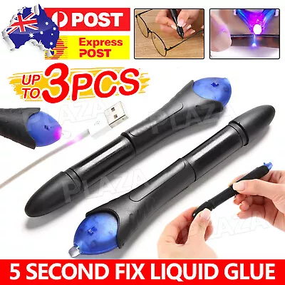 Quick 5 Second Fix UV Light Liquid Glass Welding Compound Glue Repair Pen AU • $6.45