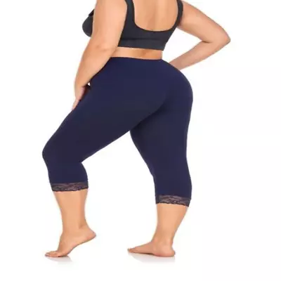 ELISS Women's Plus Size Modal Capri LeggingsSoft And Stretchy Cropped...  • £30.87