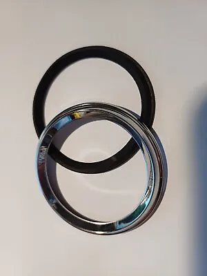 Chrome Ring 65mm With Edge Brass For VDO Etc Gasket For 60mm Ø Housing • $16.31