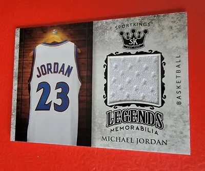 Michael Jordan Game Worn Jersey Card 2018 Sportkings Legends Bulls Wizards Hof • $159.95