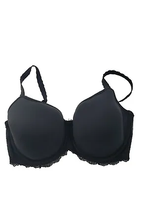 Wacoal Bra 36DDD Seduction Spacer Underwire T-shirt Black Lace Women's 853255 • $25.51