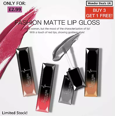 UK Pudaier Lip Gloss Liquid Lipstick Matte Waterproof Super Long Lasting Makeup • £2.99