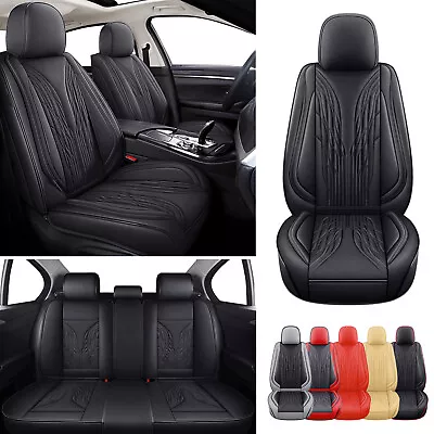 For Mercedes Benz Car Seat Cover Front Rear Seat Protector Full Set Pu Leather • $59.99