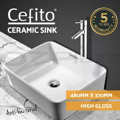 Cefito Ceramic Bathroom Basin Vanity Sink Sinks Hand Wash Bowl Above Counter Top • $51.95