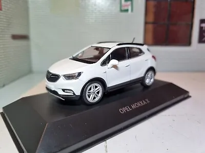 Vauxhall Opel Mokka X 2018 RARE Abalone Pearl White 1:43 Scale Diecast Model Car • £35