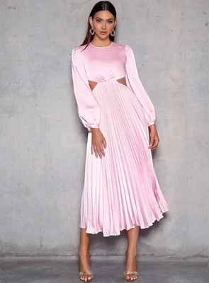 $250 • Buy Pink Size 12 Elle Zeitoune Midi Dress