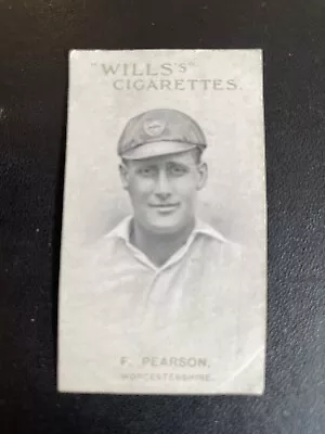£10 • Buy WILLS - AUSTRALIAN & ENGLISH CRICKETERS VICE REGAL “SERIES OF” #34 Pearson