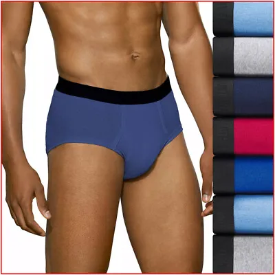 7 PAIRS - Fruit Loom Mens Mid-Rise Briefs - Cotton Wicks Odor Blue Red Gray - XL • $37.95