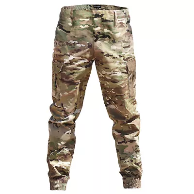 Mens Tactical Cargo Pants Army Military Combat Ankle Casual Trousers Waterproof • $34.19