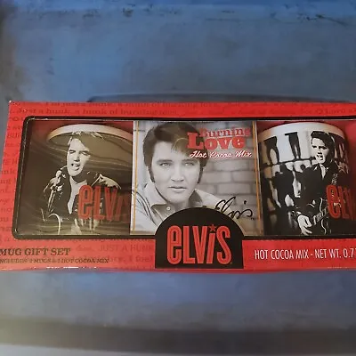 Elvis Presley Mug Gift Set 2014 Sealed With Coca Mix Pictures On Mugs 68 Special • $18.99