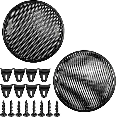 2Pcs 12 Inch Speaker Grill Cover Mesh Car Audio Subwoofer Grille Waffle Grill Co • $32.49