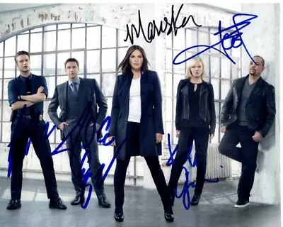 LAW & ORDER: SVU Signed 8x10 CAST Photo MARISKA HARGITAY ICE T RAUL ESPARZA + 2 • $1344