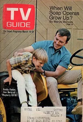 1969 TV Guide March 15 - Ken Berry - Mayberry RFD; James MacArthur Hawaii Five-O • $23.19