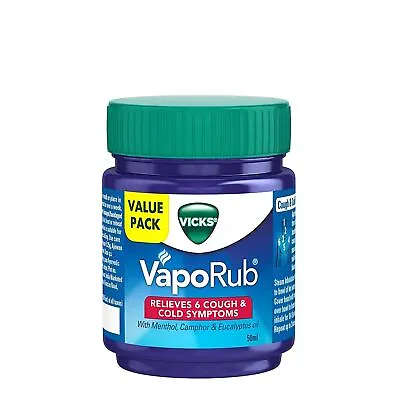 Vicks VapoRub Cough Suppressant Chest Throat Topical Analgesic Ointment 25 50 Ml • $7.25