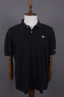 La Martina Buenos Aires Black Short Sleeve Polo Shirt Size XXL • $37.49