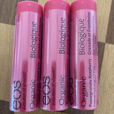 EOS Pomegranate Raspberry Lip Balm X 3 • $15.75