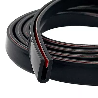 Rubber Edge Trim Black U Channel Rubber Seal Strip With Self-Adhesive Tape • $10.27