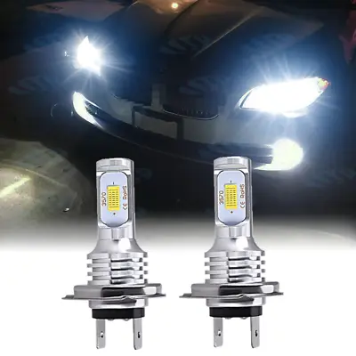 H7 Xenon White LED High/Low Beam Headlight Bulbs 2X For BMW E90 F30 328i 330i • $13.99
