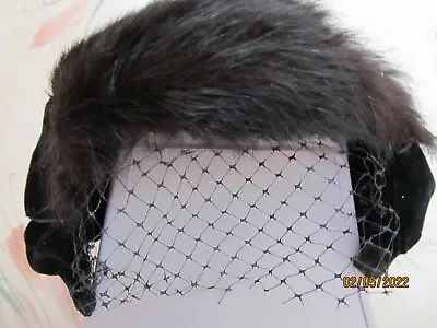 $16 • Buy WOMANS VINTAGE MINK HAT With A Veil