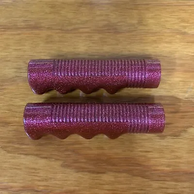 Bicycle Grips Nos Purple Glitter Fits Amf Murray Sears And Many Others Vintage • $19.99
