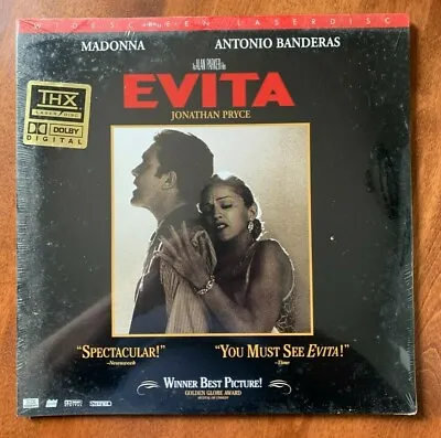 EVITA Widescreen Laserdisc THX Madonna NEW AND SEALED • $27.99