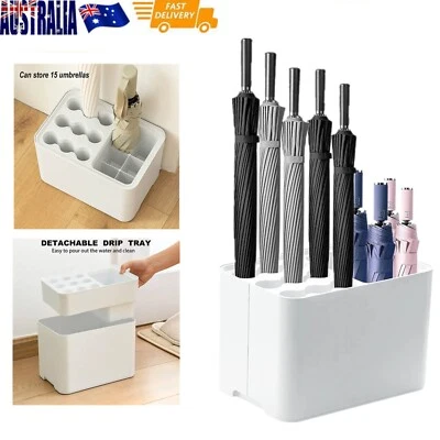 $34 • Buy Umbrella Stand Umbrella Bucket Storage Shelf Rack Holder For Office Home