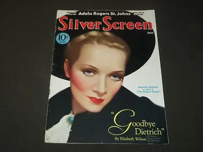 1933 June Silver Screen Movie Magazine - Marlene Dietrich Cover - M 331 • $90