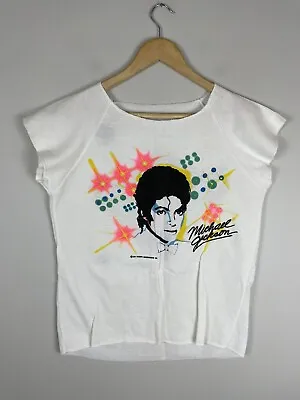 VTG 80s Michael Jackson - Victory Tour 1984 T-shirt Double Sided M Medium  • $75