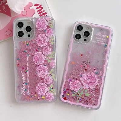 $9.89 • Buy Glitter Case For IPhone 14 13 12 11 Pro XR XS Max 8 7 6 Plus Quicksand TPU Cover