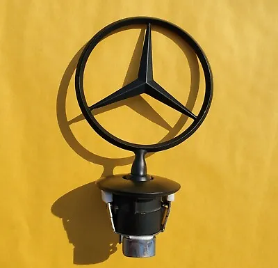 Mercedes Benz Matte Black Hood Ornament Star AMGCES -Satisfaction Guaranteed  • $38.98
