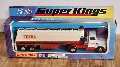 Matchbox Lesney K-16 SUPER KINGS  TOTAL Petrol Tanker / BOXED - BEAUTIFUL!! #3 • $93