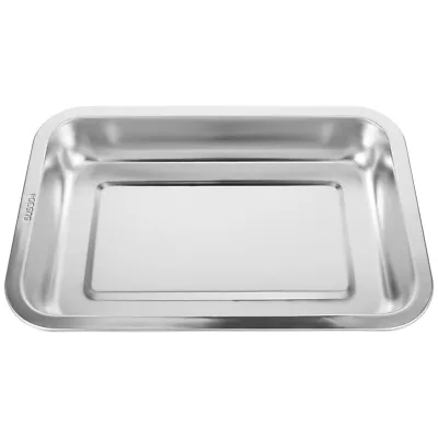  Stainless Steel Cat Litter Box Small Boxes For Cats Kitten Litterbox Portable • £15.29