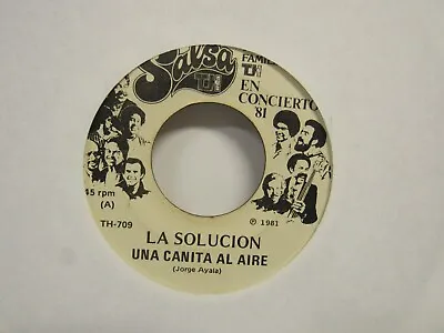 Una Canita Al Aire La Solucion / Marvin Santiago Salsa  7  45rpm • $19.98