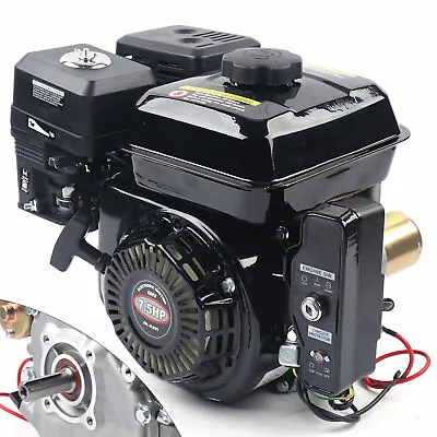$171 • Buy 212CC 4-Stroke 7.5 HP Electric Start Horizontal Engine Go Kart Gas Engine Motor