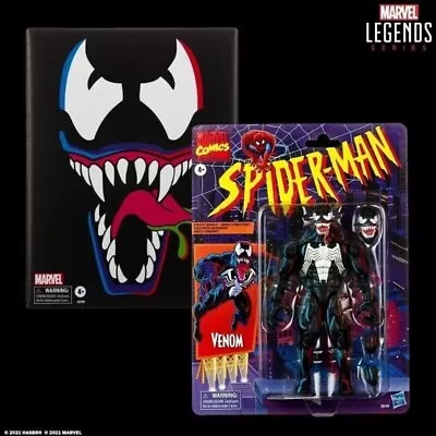 Spider-Man Marvel Legends Retro Venom Pulsecon HASCON Action Figure (HASBRO) • $29.99