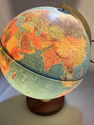 Vintage Spinning Globe Lamp • $39.97