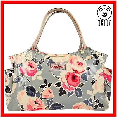 Cath Kidston Day Bag Handbag Grab Everyday Bag Autumn Bloom Floral Oilcloth CF48 • £23.99