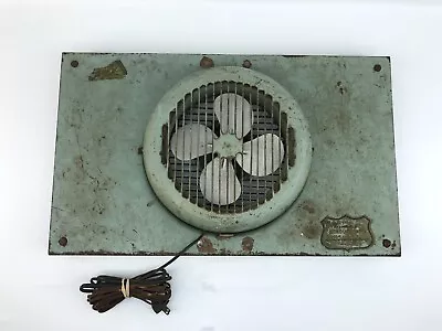 Vintage Lasko Reversible Metal Window Fan 25  X 15  W/ Side Extensions AS-IS • $39.95