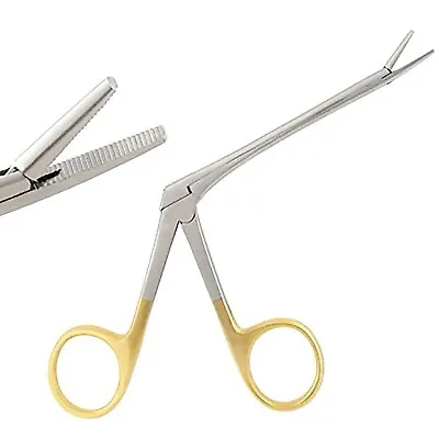 Hartman Alligator Micro Ear Forceps 3.5  Serrated With Gold Handle • $9.80