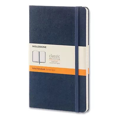 Moleskine Classic Collection Hard Cover Notebook Quadrille Dot Grid Blue • $35.36