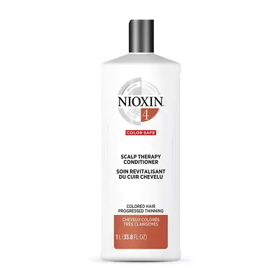 Nioxin System 4 Scalp Therapy Conditioner Coloured Hair Progressed - 1000ml • $59.90