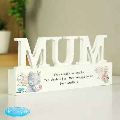 Personalised Me To You Wooden Mum Ornament • £18.95