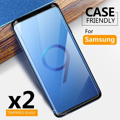 $3.95 • Buy 2x For Samsung Galaxy S9 S8 Plus Note 9 8 S7 S5 Tempered Glass Screen Protector