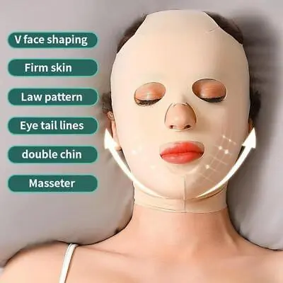 3D Anti Wrinkle Slimming Full Face Face-lift Mask Sleeping Mask Sleep Bandage  • £4.93